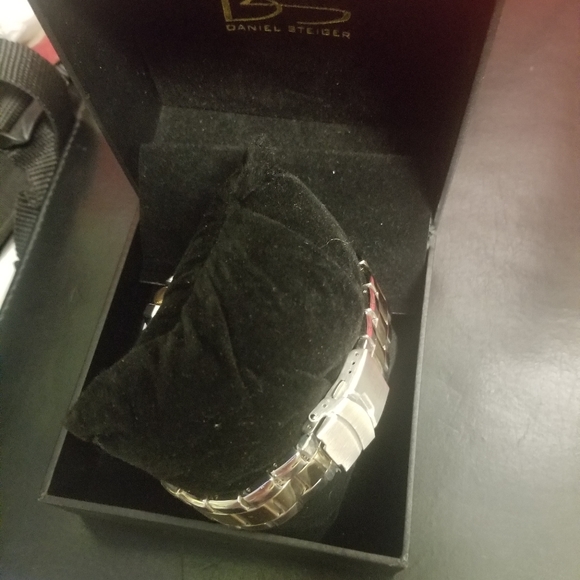 Brand New Daniel Steiger 9117 TM Lazer Blue Two Tone Analog Digital Watch - Picture 2 of 4